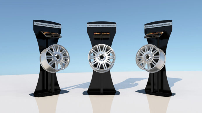 Mercedes 3D rendering
